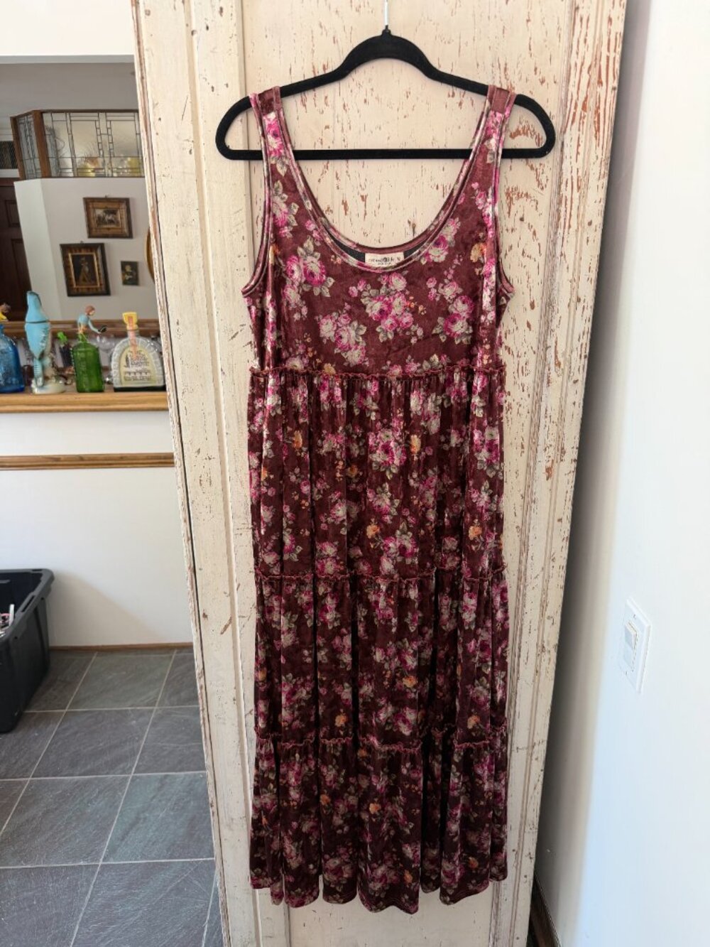 NATURAL LIFE KARLIE VELVET MAXI DRESS - Picture 5 of 5